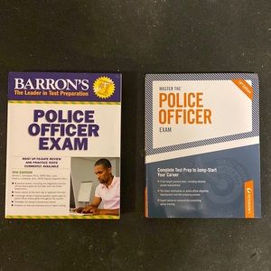 Police officer exam study books